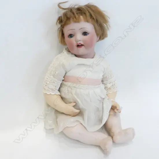 VINTAGE BABY PORCELAIN DOLL - H. 320MM